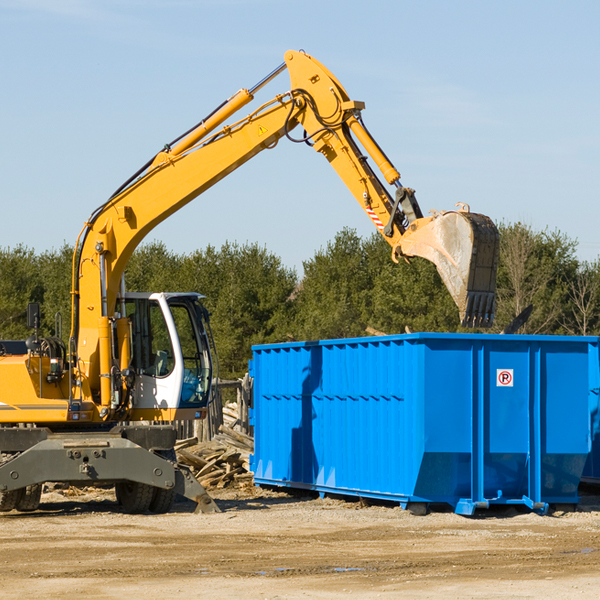 are there any restrictions on where a residential dumpster can be placed in Daleville